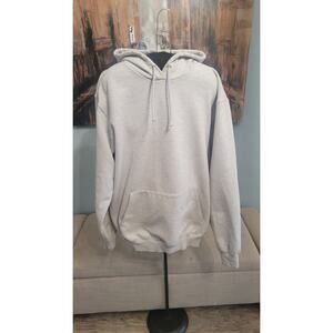 Carhartt Hoodie Mens Large Gray Pullover Sweatshirt Kangaroo Pocket Workwear